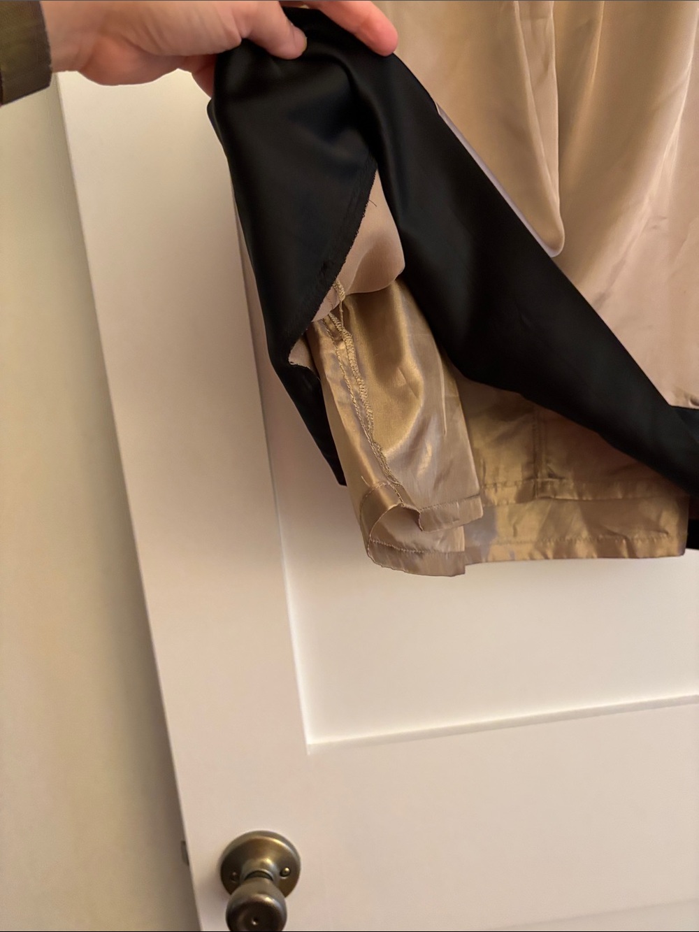 MM Couture Embellished Yoke Tank Top - Black, Cream & Taupe - Picture 4 of 5